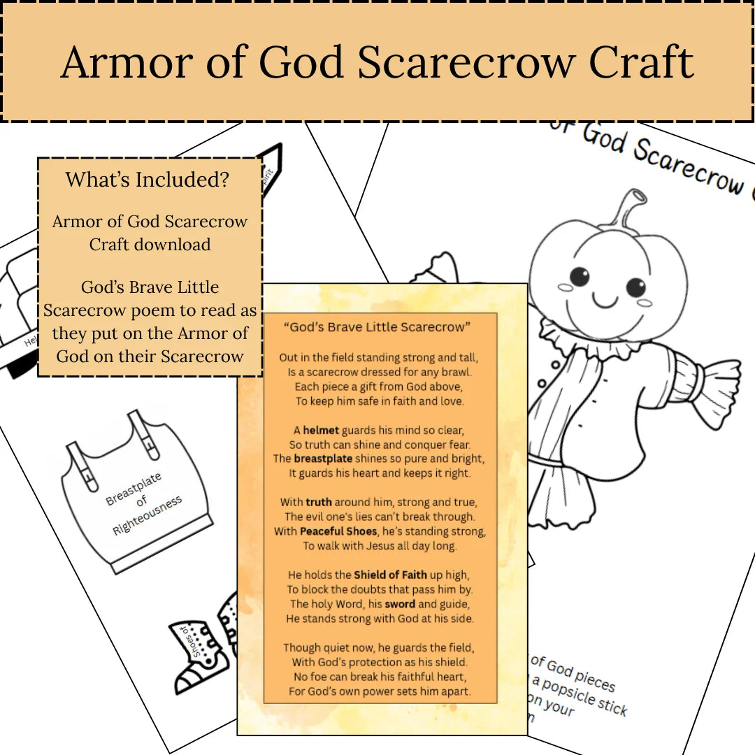 Armor of God Scarecrow Craft