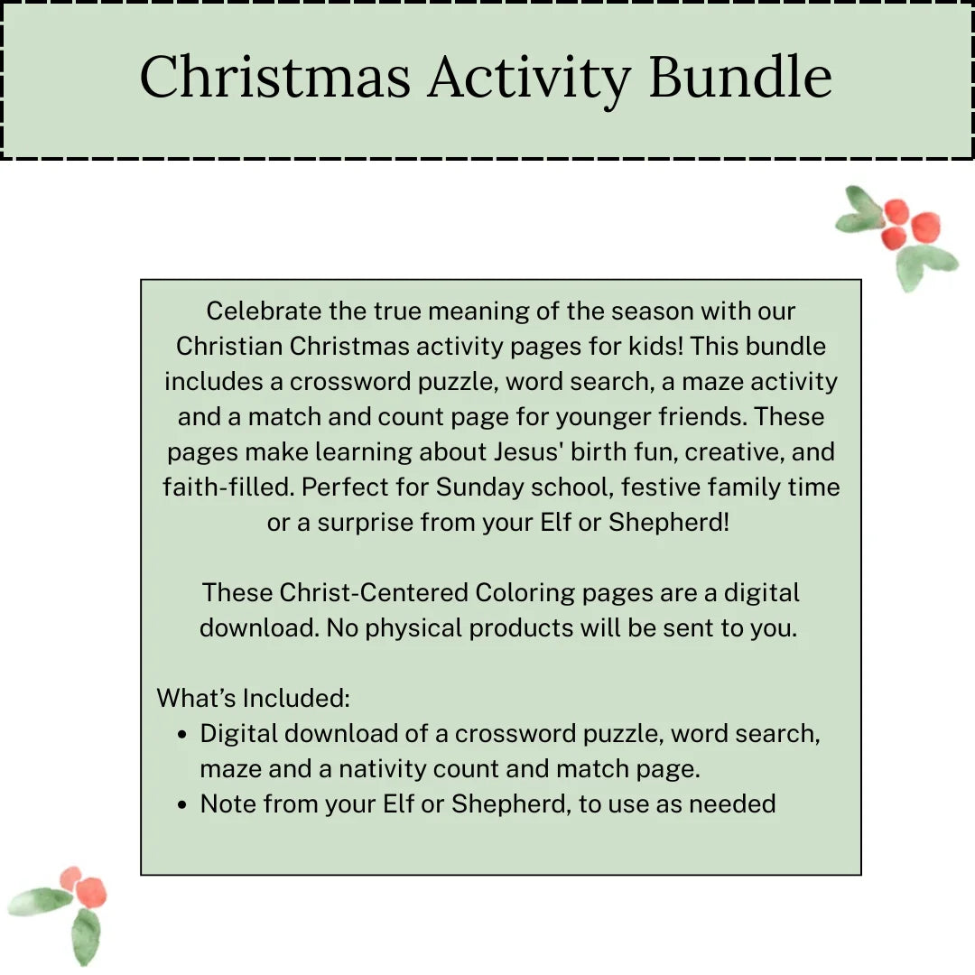 Christmas Activity Bundle