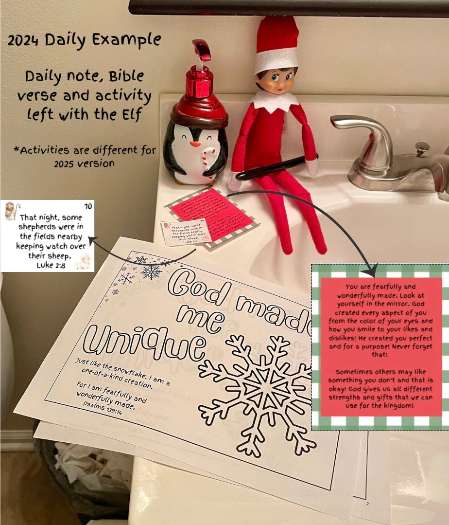 Elf on the Shelf 25-day Plan