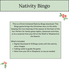Nativity Bingo