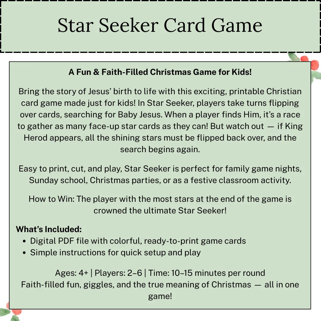 Star Seeker Card Game