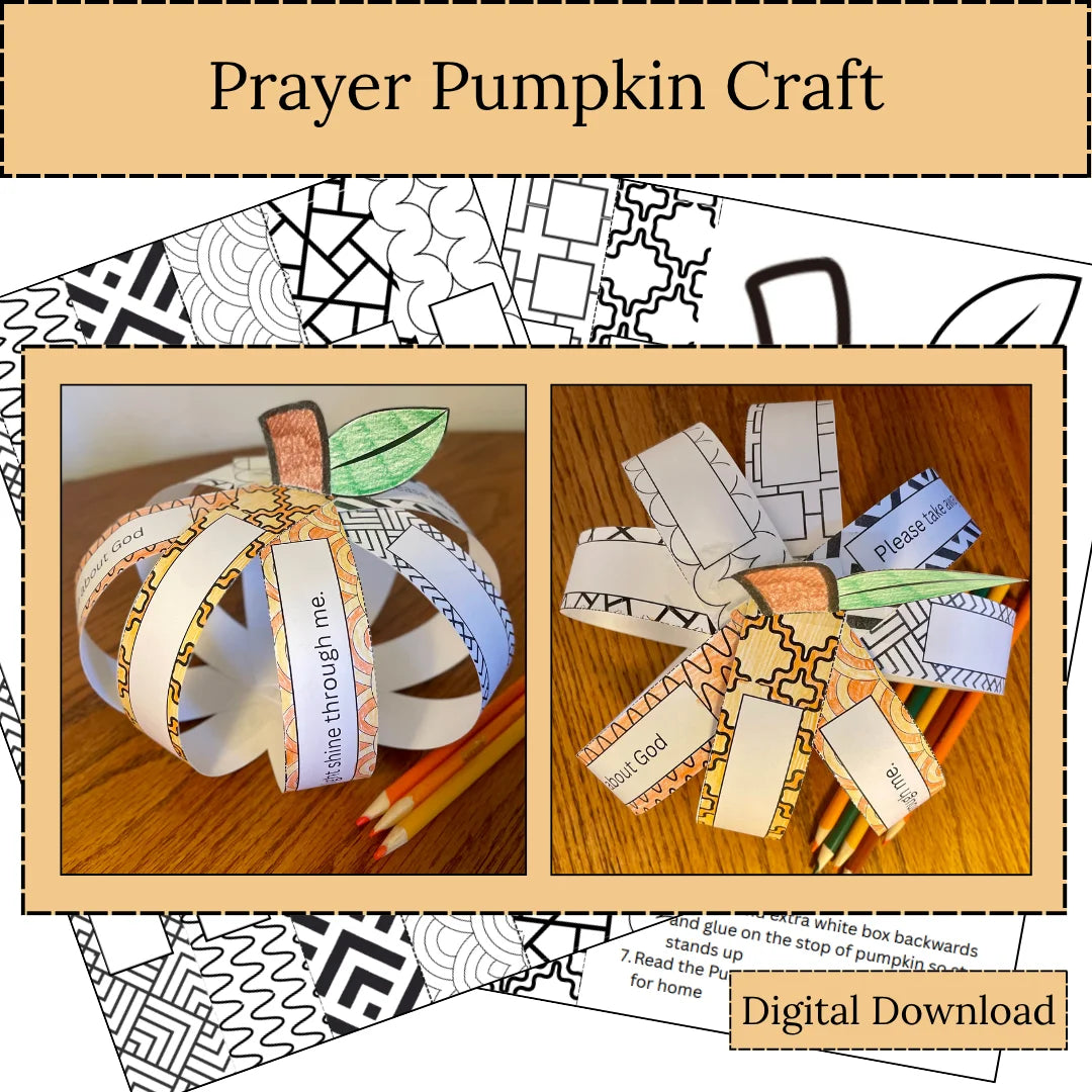 Prayer Pumpkin Craft