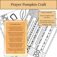 Prayer Pumpkin Craft